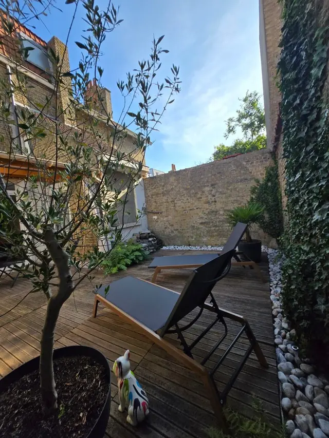 Loucé, terrasse, l'olivier