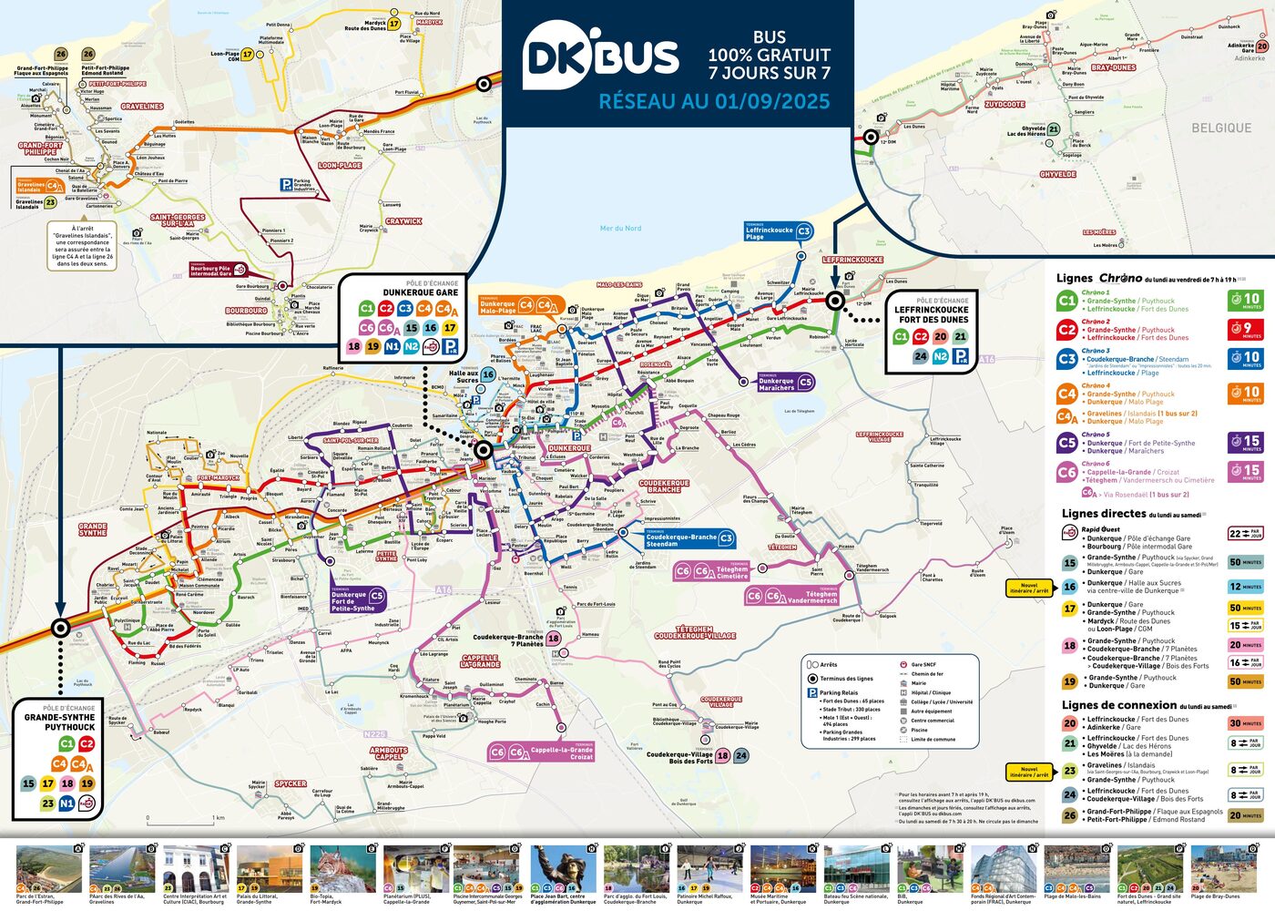 DK Bus netwerkplan, Duinkerke